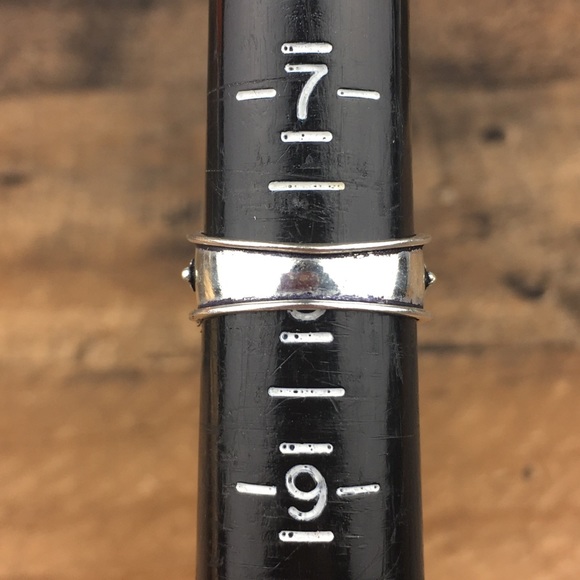 Moss Prehnite Stone Statement Ring 8 - Picture 10 of 11